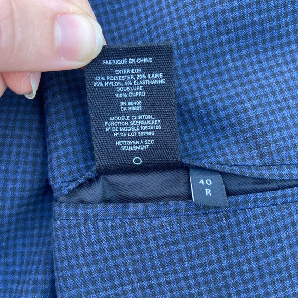 Men’s Theory Clinton Plaid Unstructured Seersucker Blazer - Picture 8 of 10